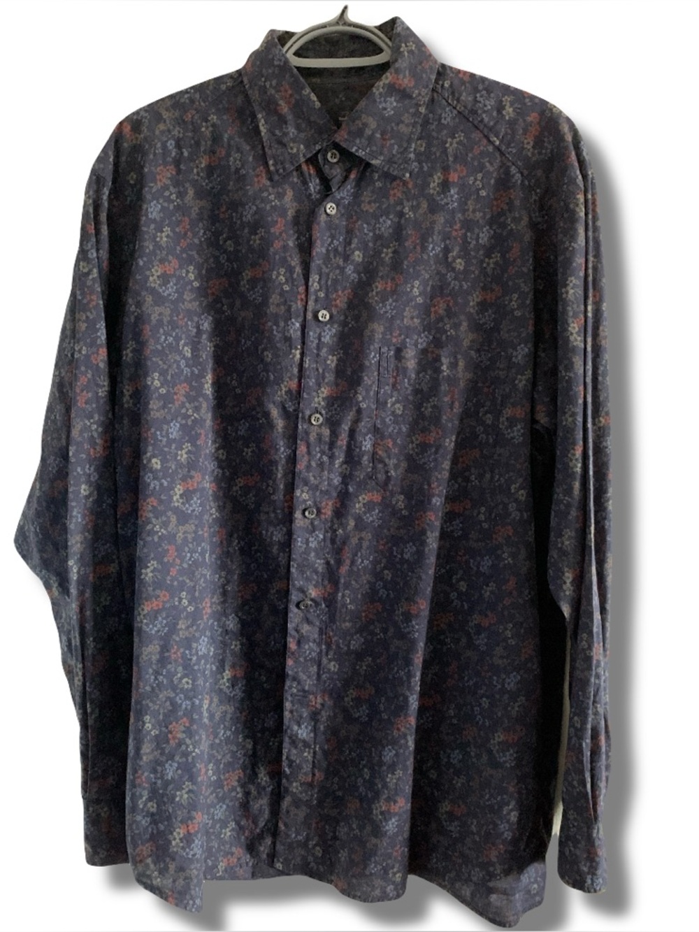 Z Zegna Sport Floral Long Sleeve Button Up Shirt Size Large